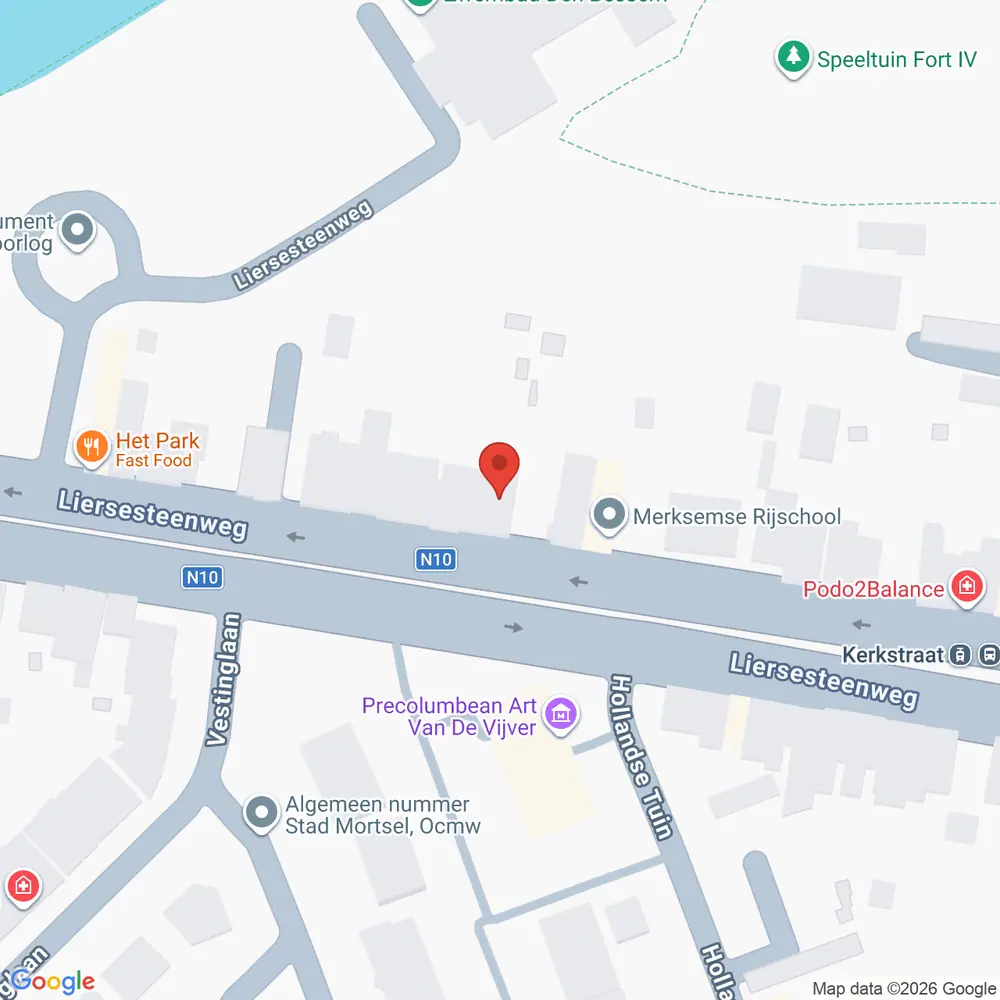 Kaart met de locatie van Vita Mortsel